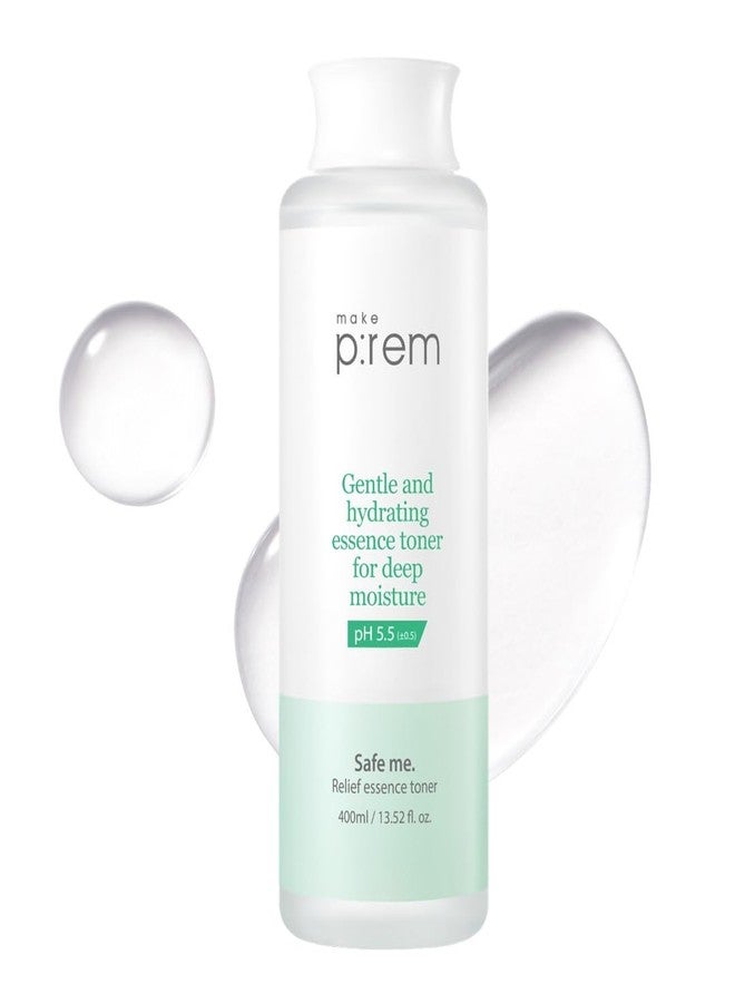 MAKEP:REM Make P:REM Safe Me. Relief Essence Toner, Quick and Deep Hydrating Face Toner, All Skin Types, 24-Hour Moisturizing, EVE Vegan, Korean Skin Care (13.52 fl oz, 400ml) - Image 1